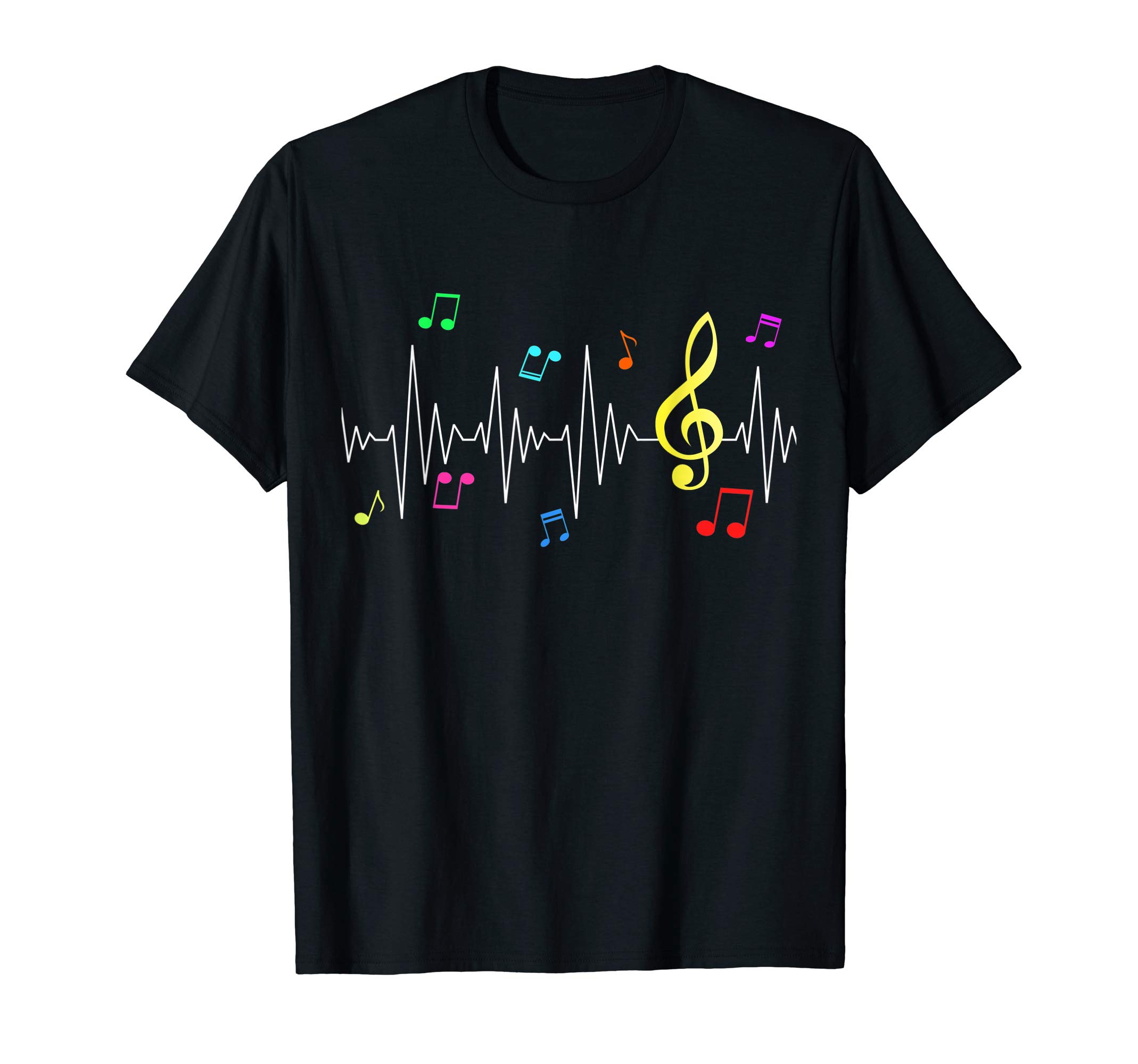 Music Notes Apparel DesignsMusic Notes Heartbeat Treble Clif Musician T-Shirt