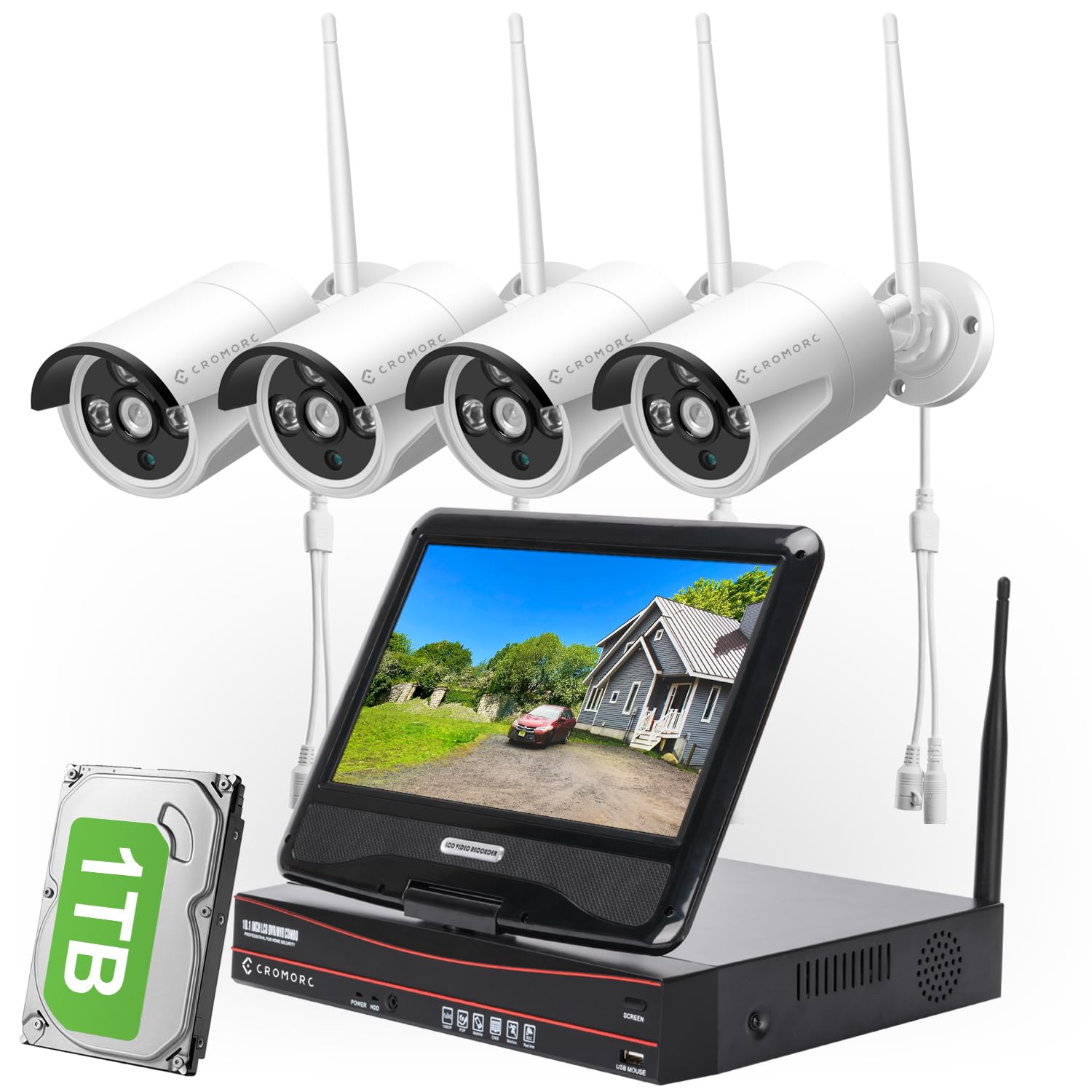 Amazon.com: Cromorc 5MP Wireless Security Camera System, Wired
