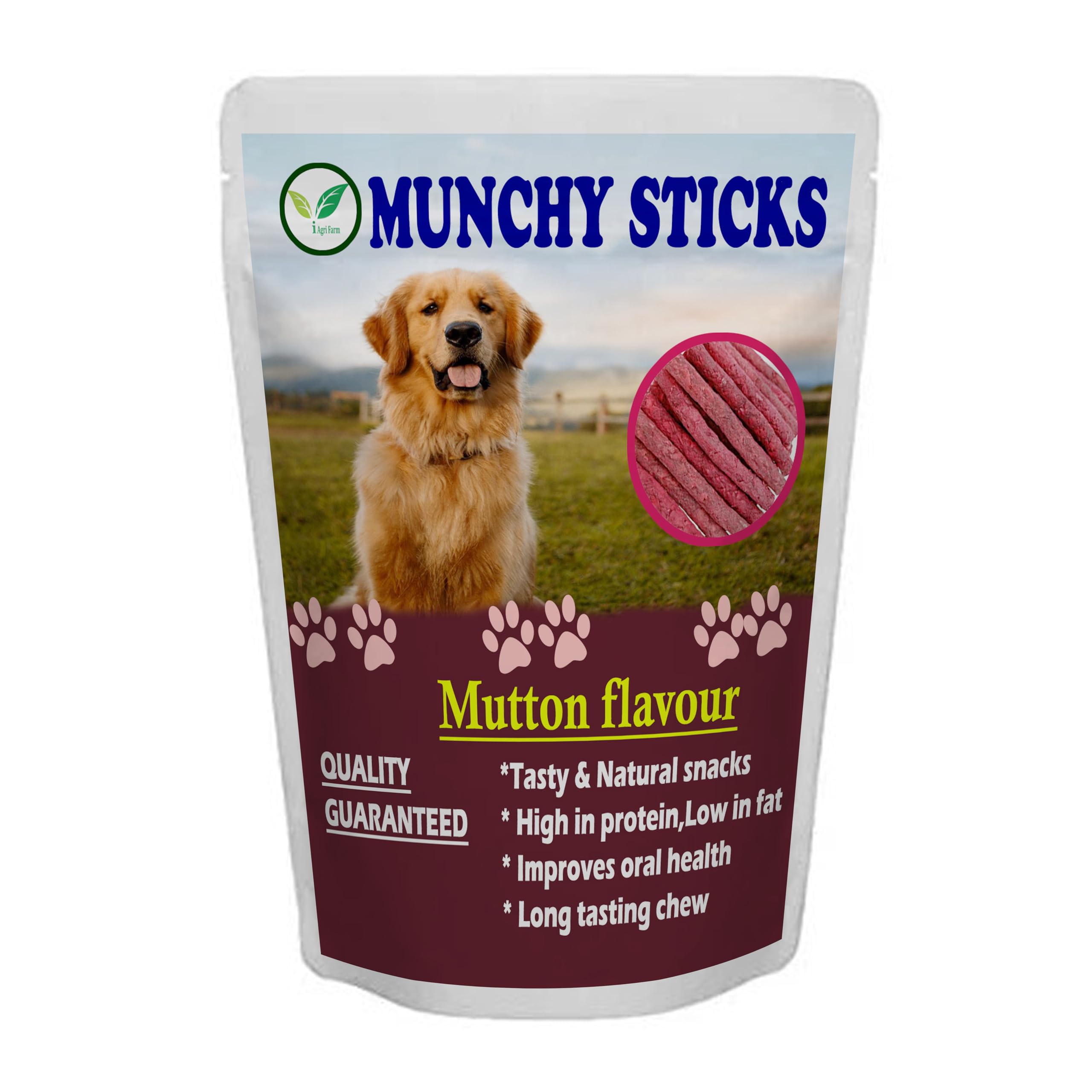 Iagrifarm Munchy Sticks, Mutton Flavour, Dog Treats - 450 g - Dog Chew Sticks, for Healthy Teeth and Gums/All Life Stages & All Breeds (B0C9WZR8J8) Amazon Price History, Amazon Price Tracker