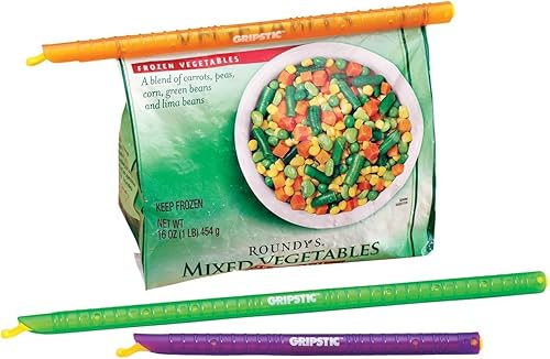 GRIPSTIC Bag Sealer - The Words Best Reusable Chip Clips Bag Clips Patented Airtight Waterproof Seal on Food Storage Bags Kids Snacks More Near GRIPSTIC Bag Sealer - The Words Best Reusable Chip Clips Bag Clips Patented Airtight Waterproof Seal on Food Storage Bags Kids Snacks More Near