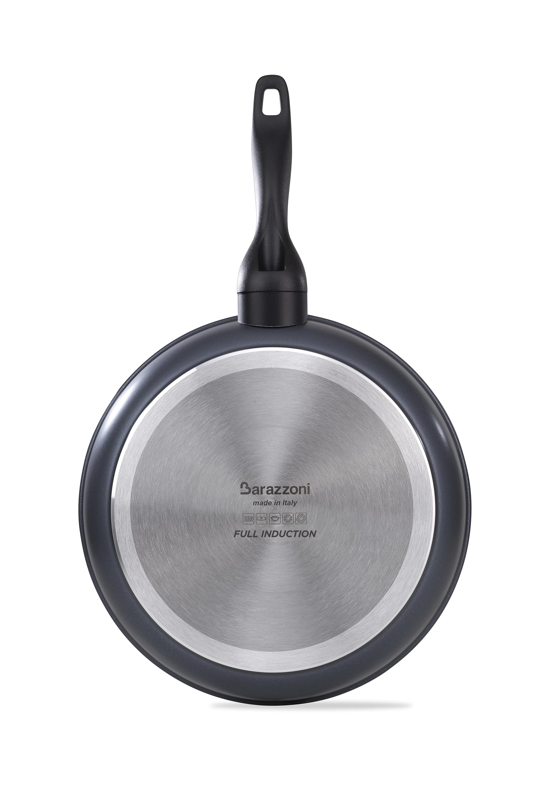 Barazzoni Padella ø24cm, Rivestimento in ceramica, Made in Italy, Induzione+Gas con disco Full Induction, PFAS free, Linea Kéramos