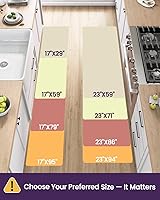 Vista 2 de DEXI Alfombrillas de Cocina Acolchadas Anti Fatiga, 17x59, Alfombra de Pasillo para Estar de Pie Impermeable, Espuma Viscoelástica Cómoda Acolchada