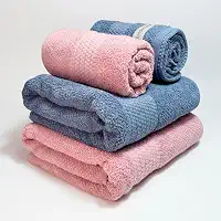 Jogo De Banho Gigante Buddemeyer Amare Extra Soft 100% Algodão Toalha Banhão Alta Absorção Macia Grande 4 Peças (Azul/Rosa 1354/1676)