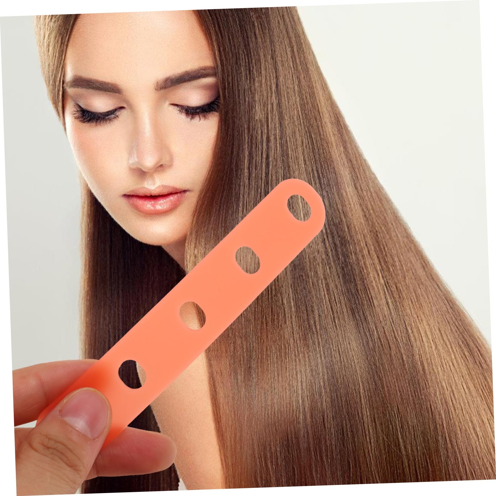 NULYLU Silicone Bands for Perm Rods Hair Curlers for Women 20pcs Curling Hair Bands