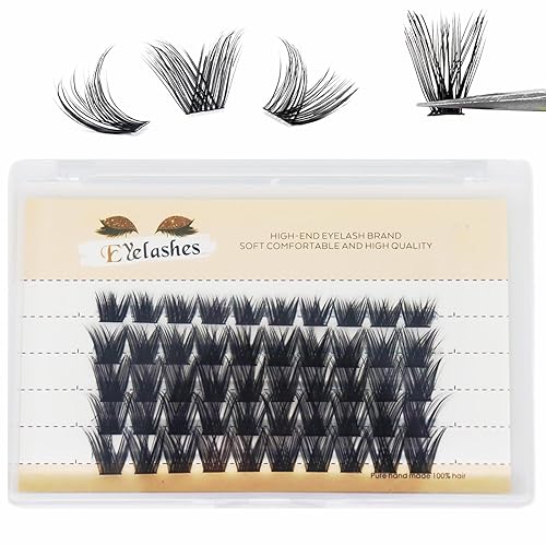Extensiones de pestañas individuales, 60 unidades, extensiones de pestañas individuales, 0.394-0.630 in de longitud, reutilizables, suaves,