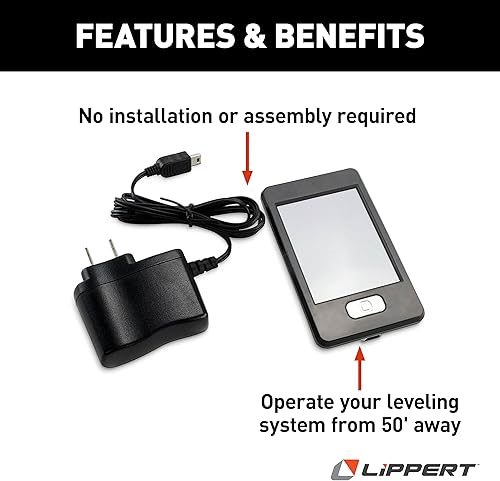 Miniatura 2 de Lippert Components 358601 Remoto y cargador de repuesto, negro