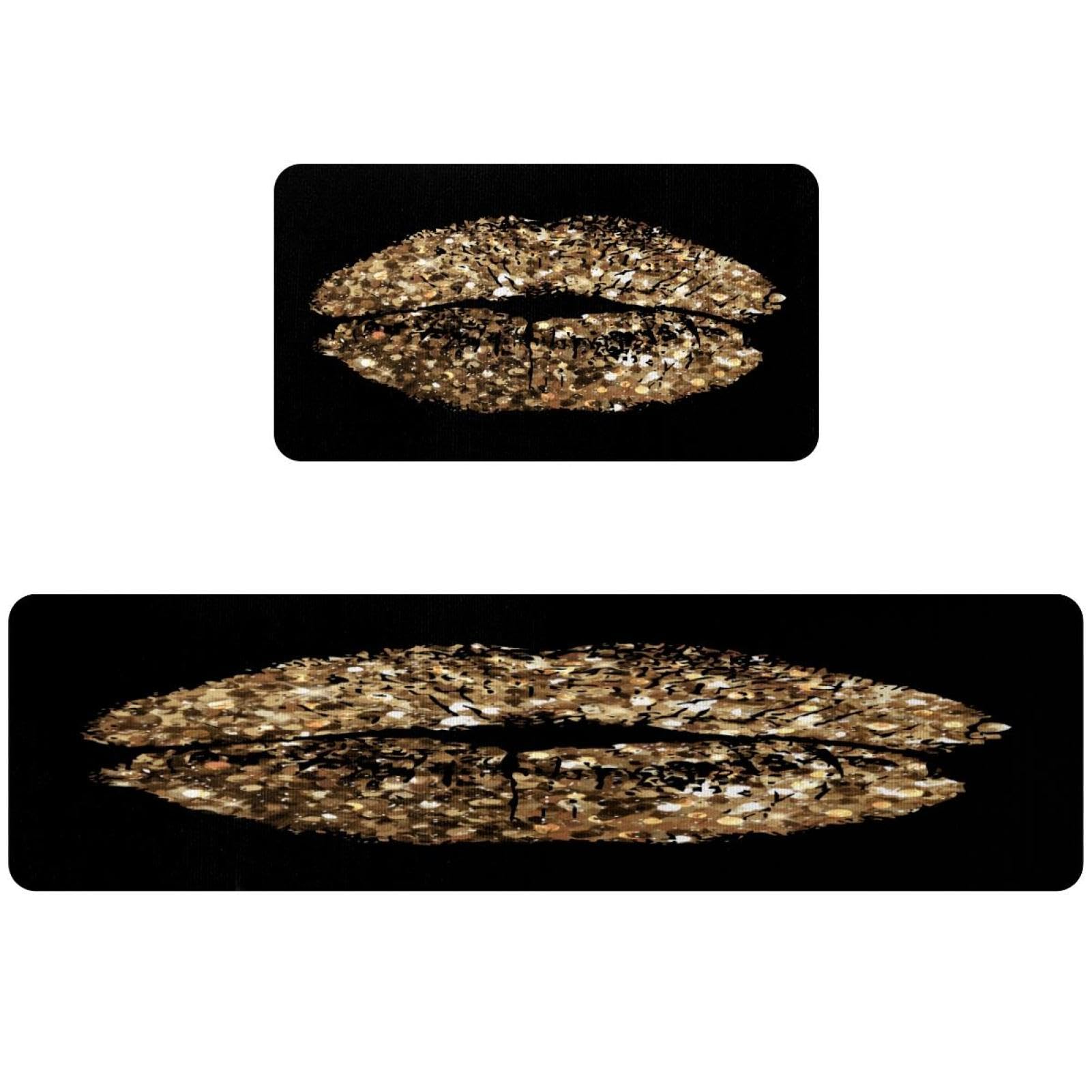 Tapis de cuisine antidérapants et absorbants lavables pour couloir lot de 2