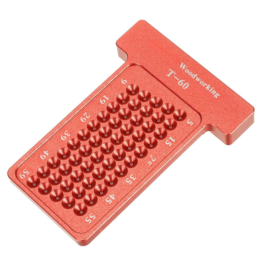 VIDOO Aluminiowy Znacznik Traserski do Linii Stolarskich Linijka Znakująca Typu T-360mm