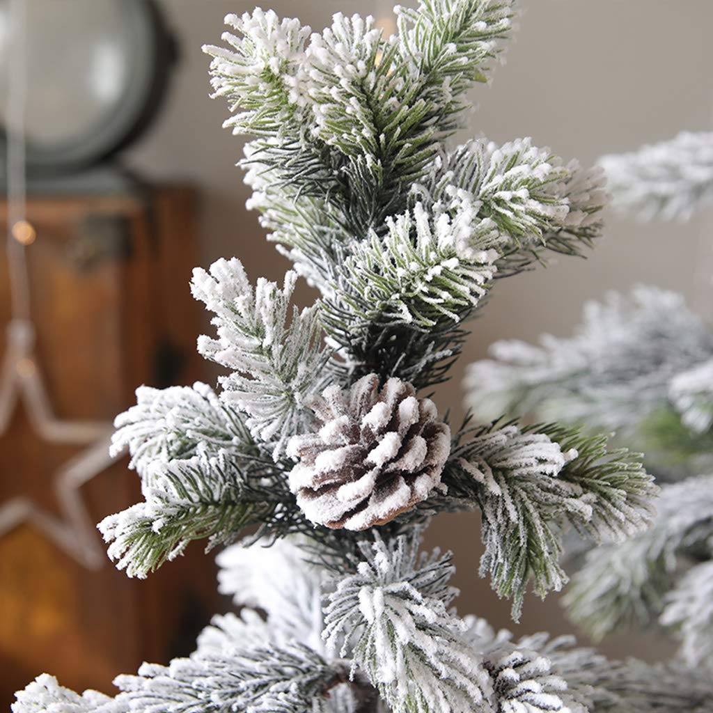 Christmas gifts Spadający śnieg jodła drzewo flokowanie białego płatka śniegu mini choinki desktop ozdoby świąteczne dekoracje christmas ornament decoration (Rozmiar : 75cm)