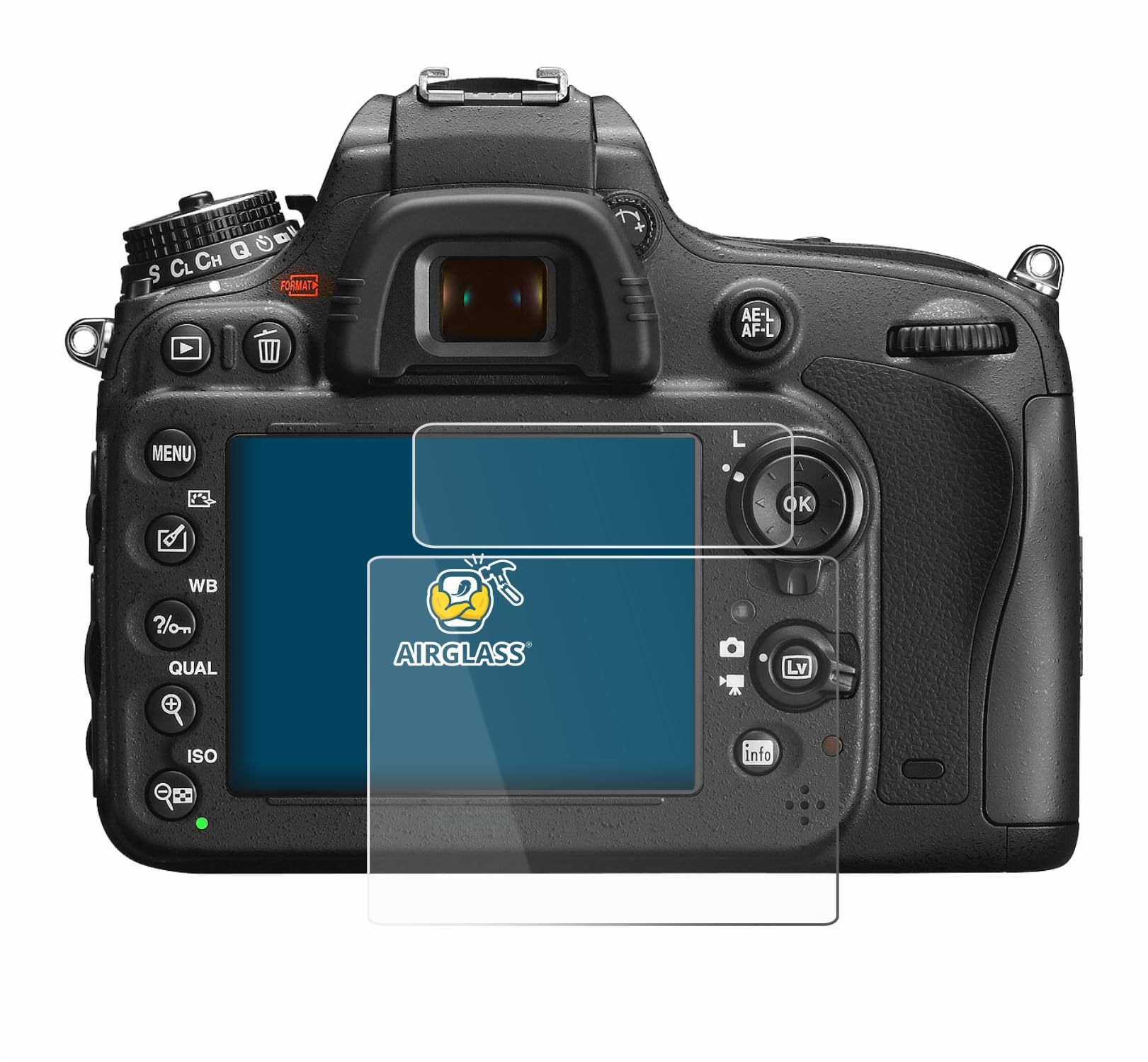 Brotect AirGlass Pellicola Protettiva In Vetro Per Nikon Coolpix B600 - Durezza 9H, Anti-impronta, Made In Germany