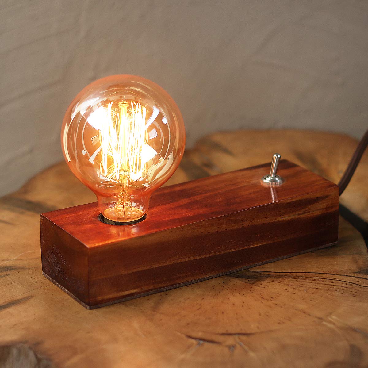 Weekend Hunters Wood Table Lamp, Walnut, Pack of 1 : Amazon.in 