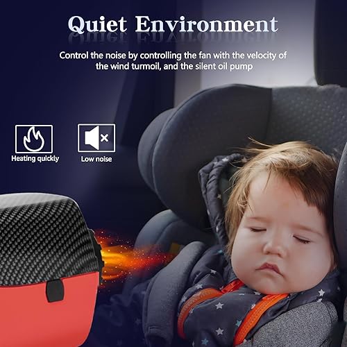 Miniatura 2 de Calentador diésel de 12 V, calentador de aire diésel de 5 KW, calentador de estacionamiento diésel con monitor de termostato LCD y silenciador de