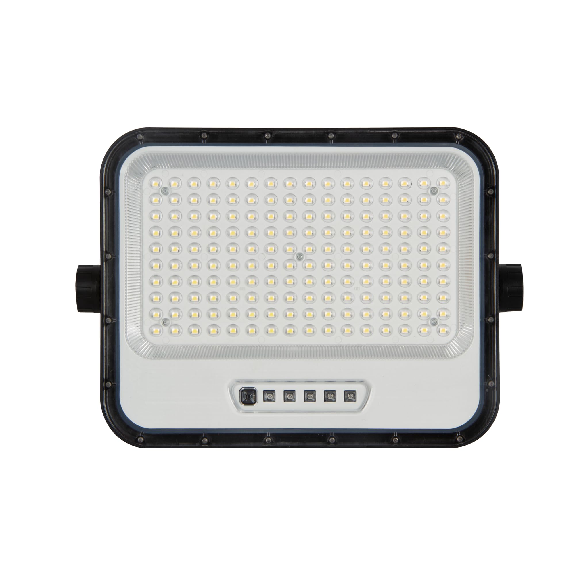 Jandei - Foco Proyector LED Solar 300W 160leds 1600Lm, Luz Blanca 6500K con Mando, Panel Separado, IP65 Impermeable, Cable 4,6m. Iluminación Exterior, Jardin, Caminos...