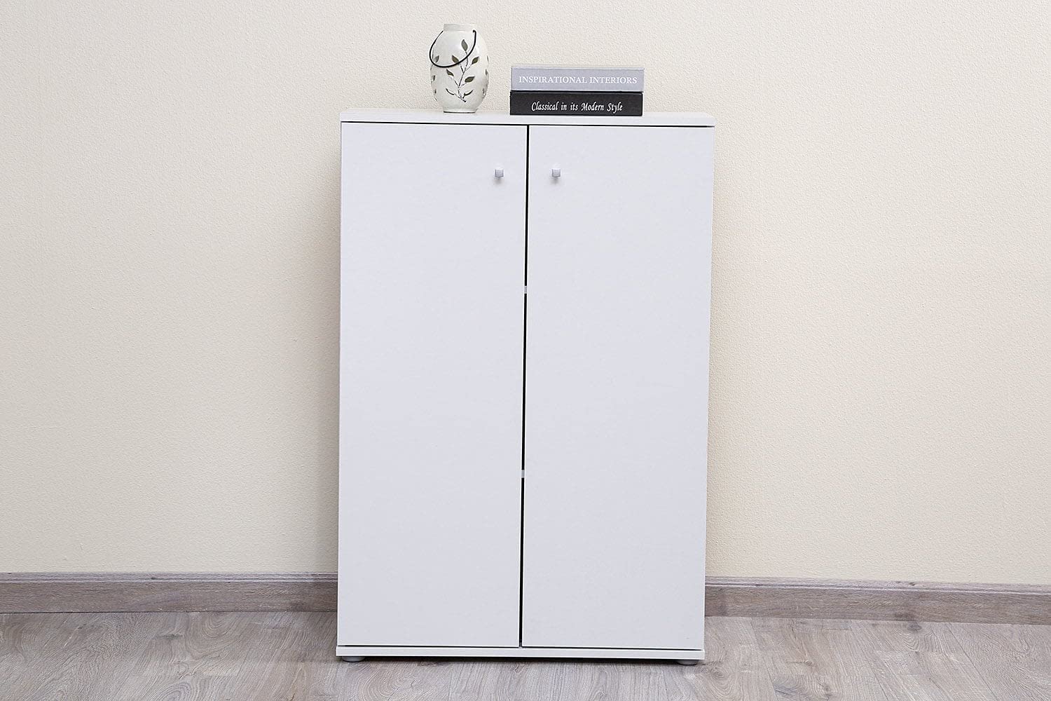 Pan Emirates Topwells Shoe Rack (2 Door), White