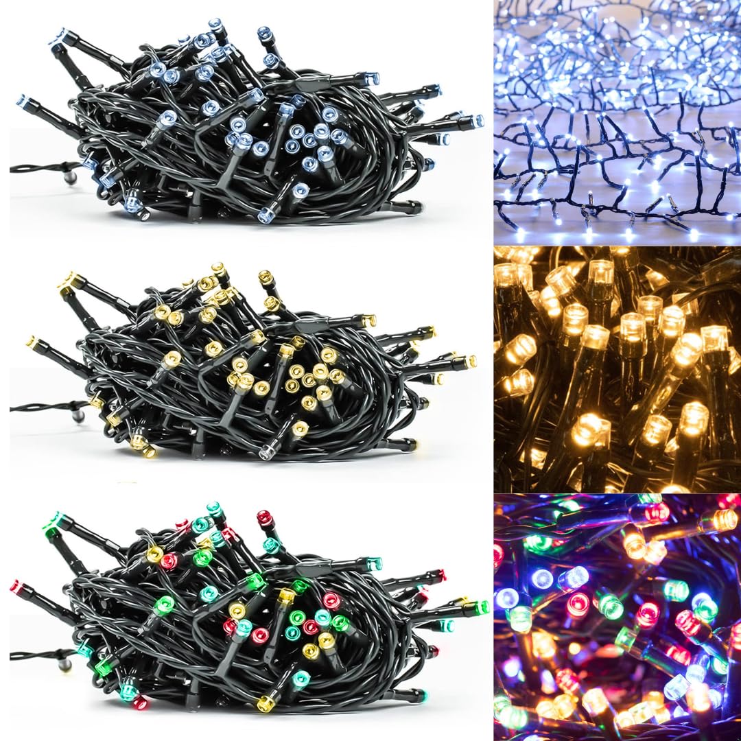Daniel James Housewares Cool White Daniel James 20 Led Christmas Tree Fairy Lights – 20 Led String Lights With Timer - Ip44 Battery Operated Rope Lights For Indoor & Outdoor With Memory Function - 2.2M