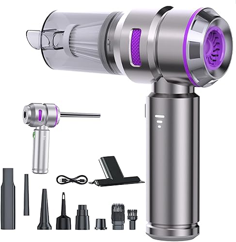 Aspiradora inalámbrica para automóvil, potente succión de 18000 PA, ligera de mano para el hogar, automóvil, pelo de mascotas, uso en la oficina,