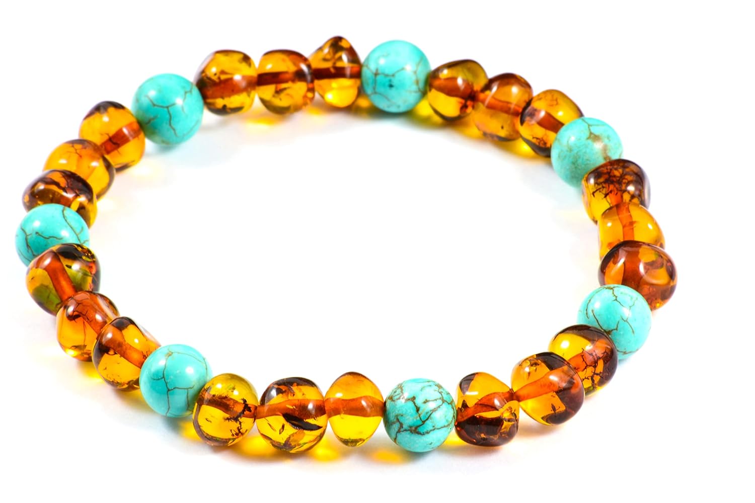 Baltic Amber Bracelet for Adults Made on Elastic Band- Natural Amber from Baltic Region, Genuine Baltic Amber - Image 10