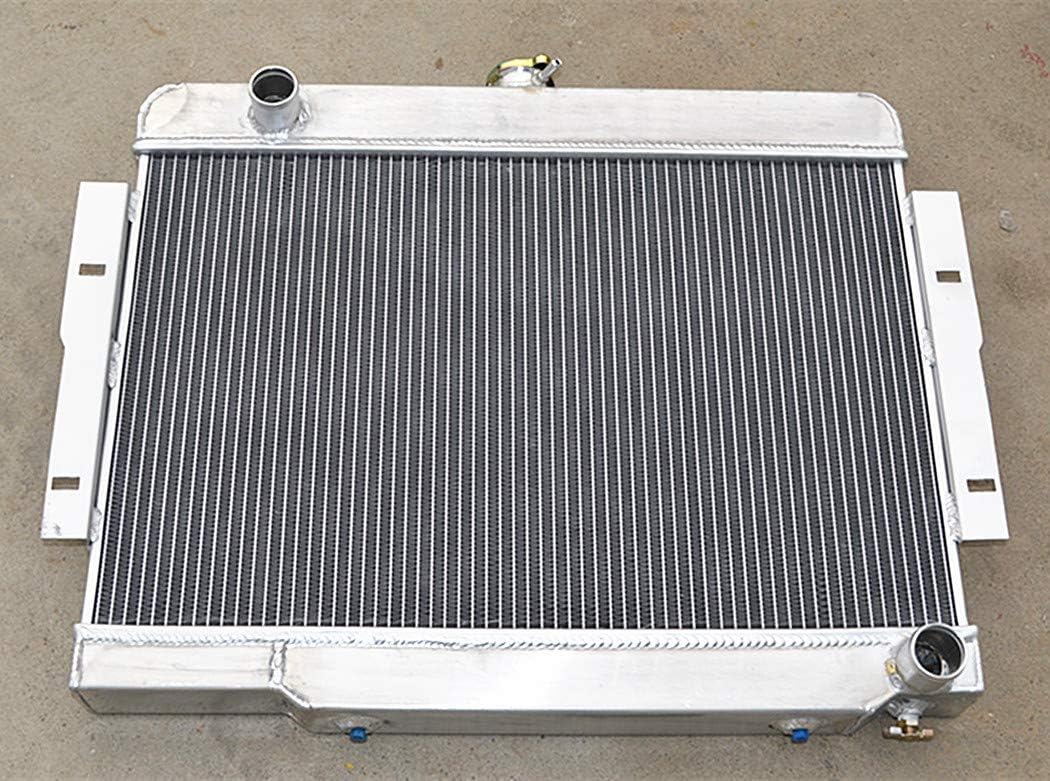 3 Rows Aluminum Radiator + 2* fans for Jeep CJ Series CJ5 CJ7 w/Chevy V8 AT/MT 1972-1986