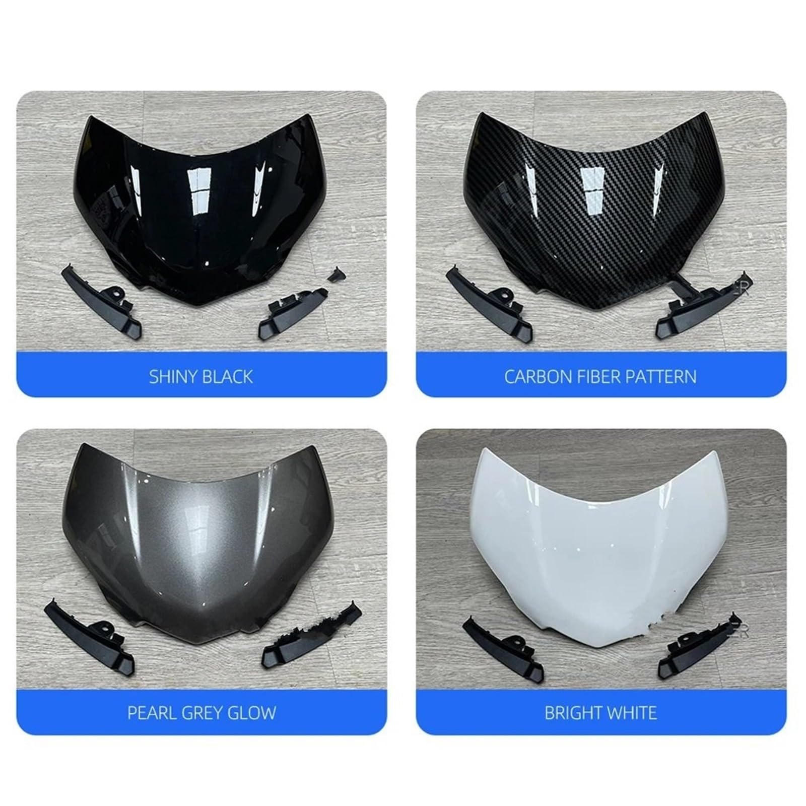 Deflektor motocykla Pasuje do Street Triple 765RS 765 RS moto2 2023, osłona przedniej szyby motocykla, spojler, deflektor(Bright Red Set)