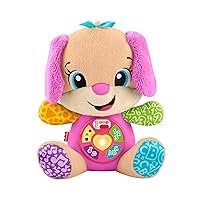 Fisher-Price Giocattolo per l'apprendimento dei neonati Ridi e Impara peluche musicale