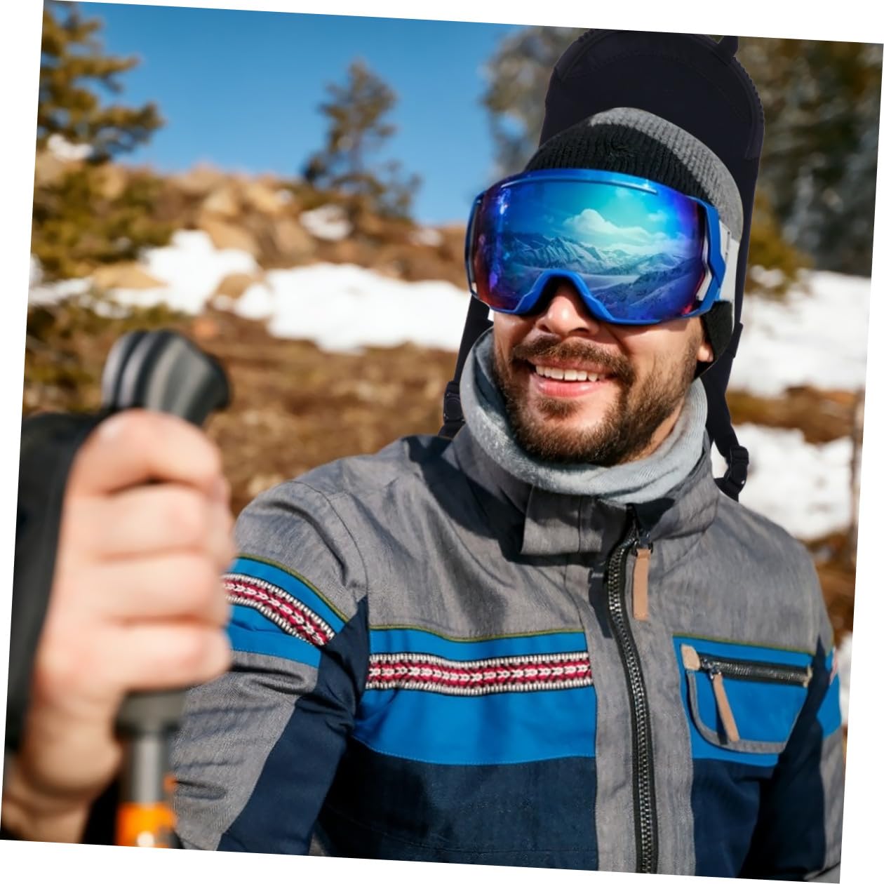 BESPORTBLE Housse de Snowboard Noire Résistante la Saleté, Rangement Pratique à Dos pour Équipement de Ski, Protection Robuste pour Transport en Voiture et Avion, Paquet de Snowboard