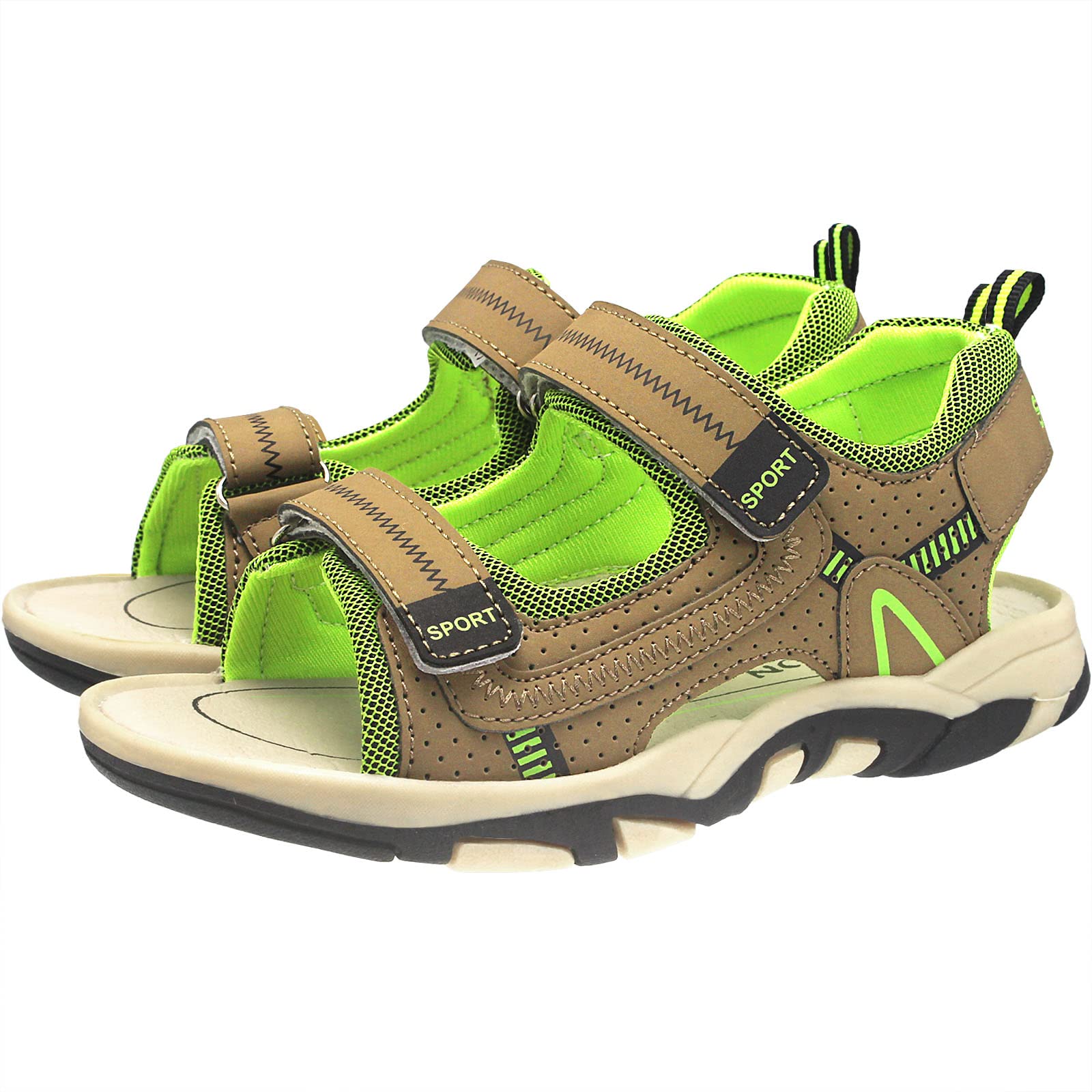 Sandalias con Punta Abierta para Niños Casual Verano Strap Sandalias de Playa (29-39 EU)