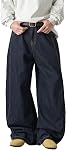 Jeans Baggy pour hommes Hip Hop large jambe Relaxed Fit Vintage pantalons de denim Loose Skate Streetwear Y2K Jeans