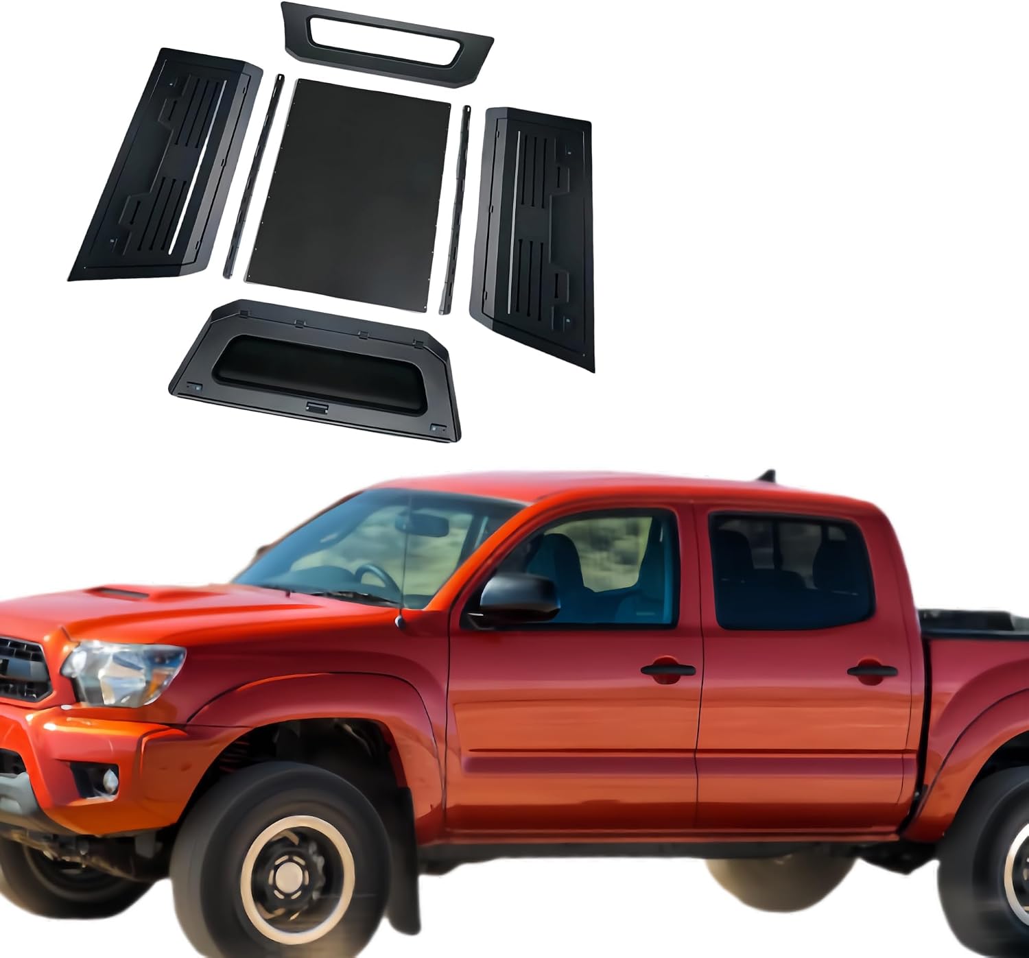 4x4 Truck Canopy Hardtop Canopy Compatible for Toyota Tacoma 2015 Double cab Steel Canopy Pickup Truck