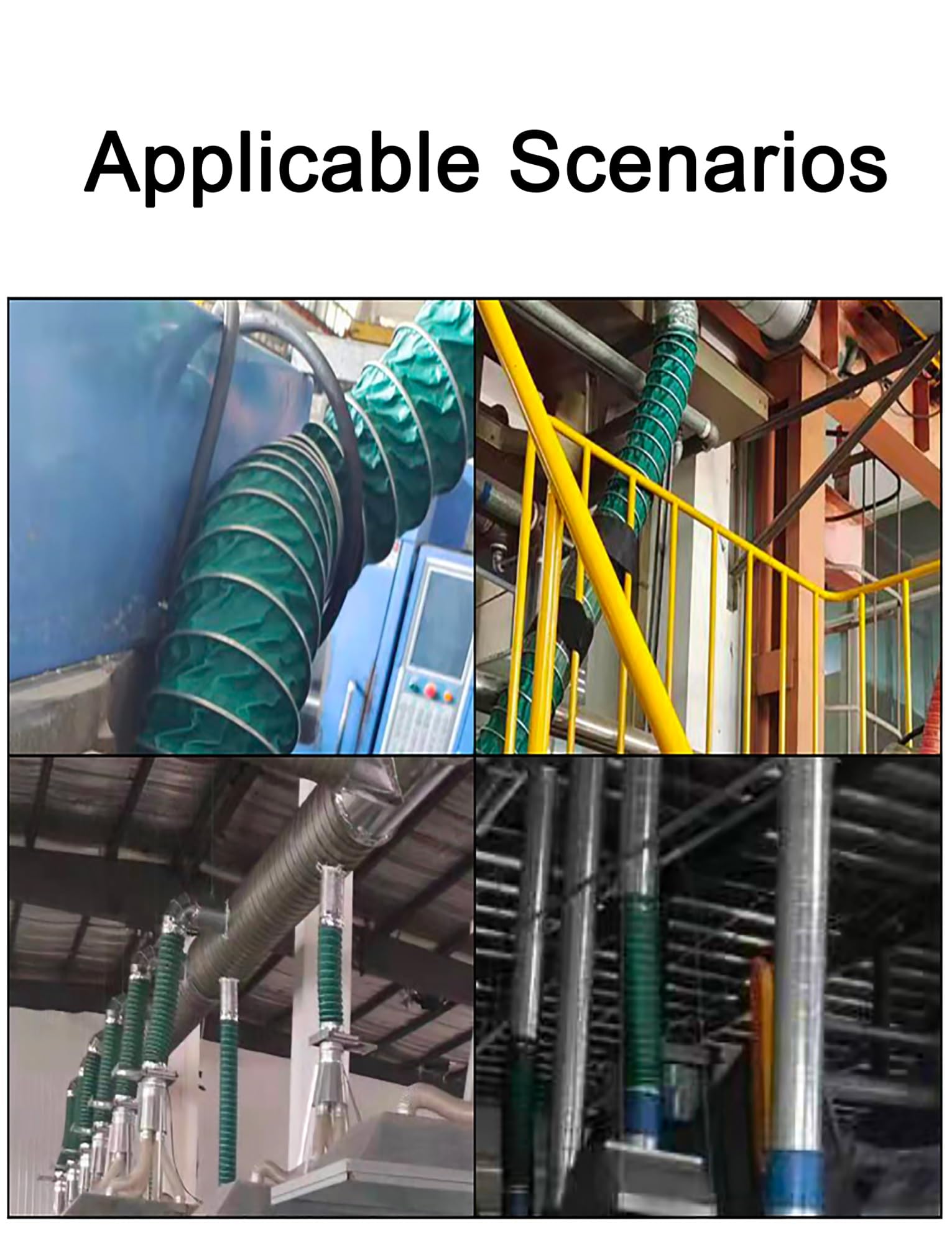 Tubo flessibile per ventilazione e aerazione, 10 m, ad alto flusso d'aria, leggero, per officine e serre