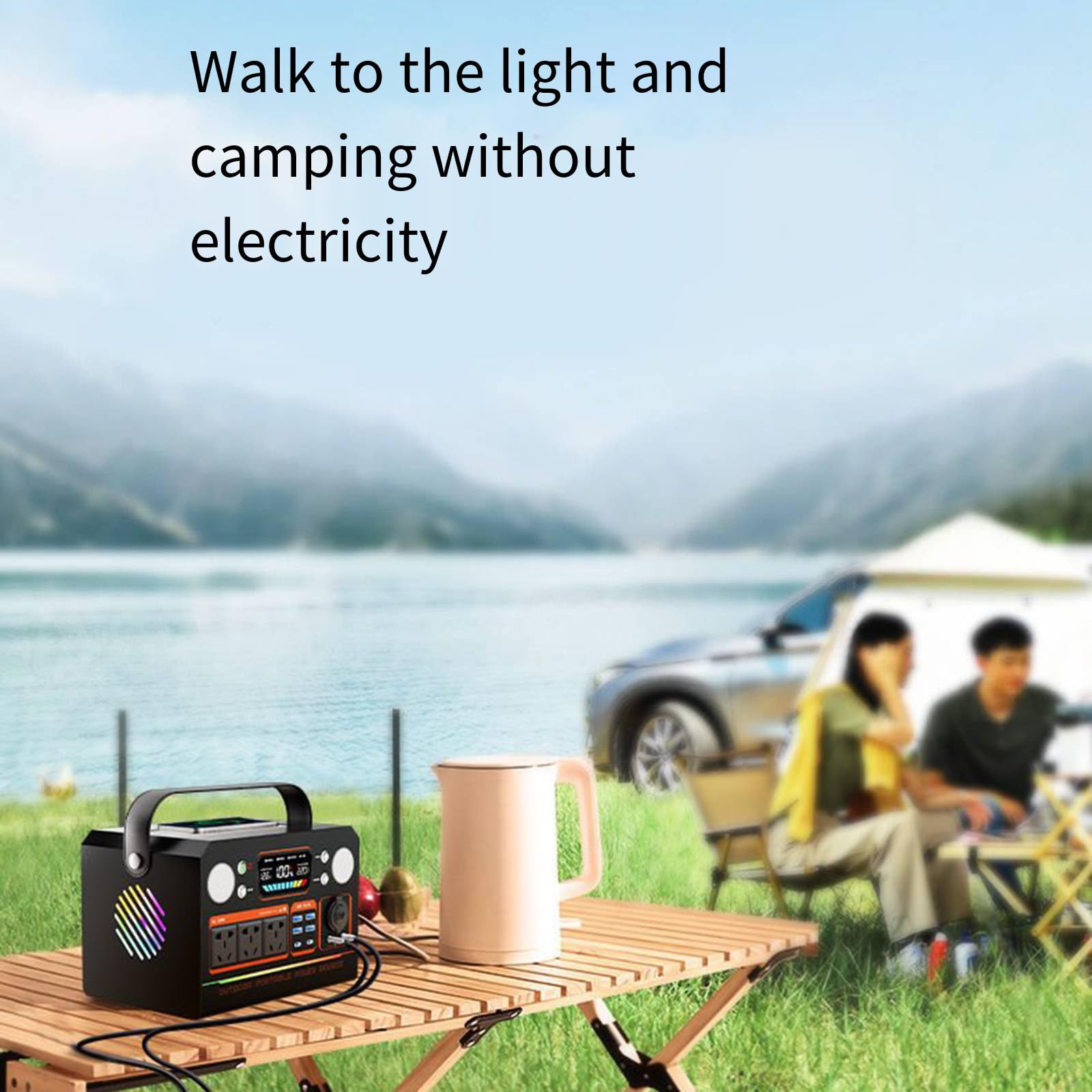 Alimentation de Secours Mobile 220 V pour la Maison, Les Voyages en Voiture, Le Camping et Bien Plus Encore. Nombreuses spécifications Disponibles. Capacité : 1 200 000 mAh.