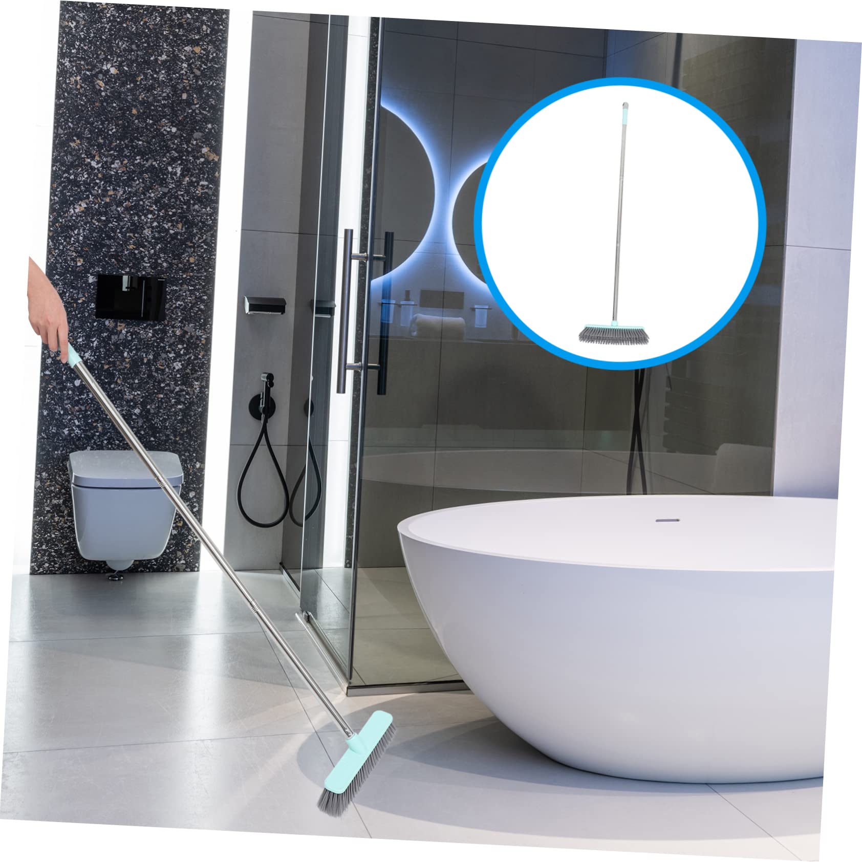 minkissy 3 szt. Szczotka do czyszczenia podłóg Materiały czyszczące Reach Scrubber Brush Szczotka do szorowania podłóg Drewniana podłoga Środek do czyszczenia podłóg Środek do czyszczenia domu