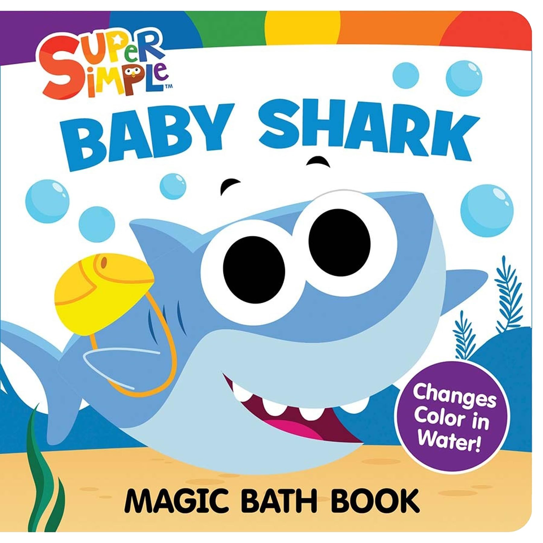 Super Simple™ Baby Shark Magic Bath Book: Changes Color in Water!