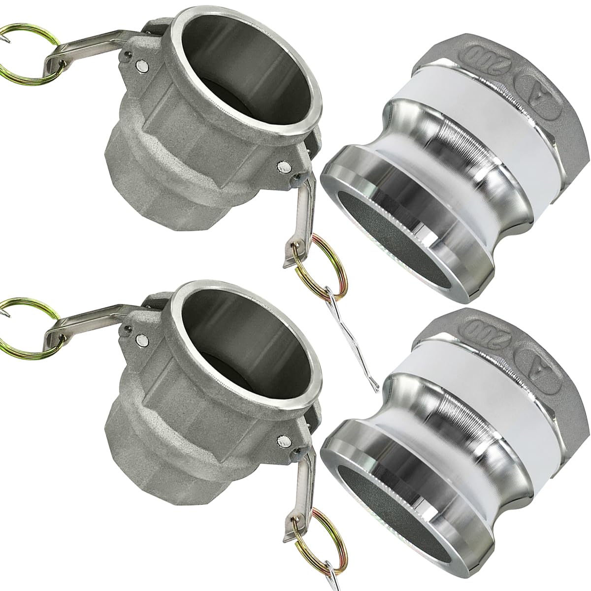 Acoplamiento de leva Parte D y A de aluminio de 2 pulgadas Beduan con rosca hembra NPT