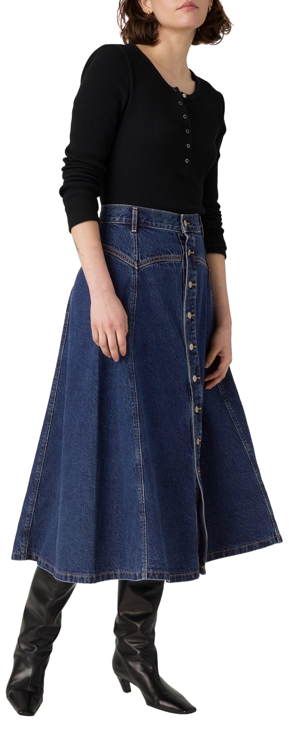 Yoked Western Skirt Slightly Circular