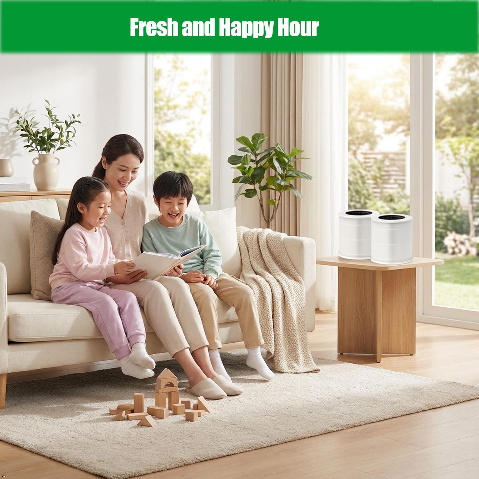 Filtro de repuesto compatible con purificadores de aire Bosch Air 1000 y AIR 500, filtro de carbón activo HEPA de alta eficiencia 3 en 1, paquete de 2 unidades