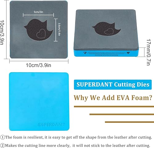 Miniatura 2 de SUPERDANT Broche de oso de madera de oso troquelado de madera con diseño de oso de dibujos animados para llavero, troqueles de cuero sintético para