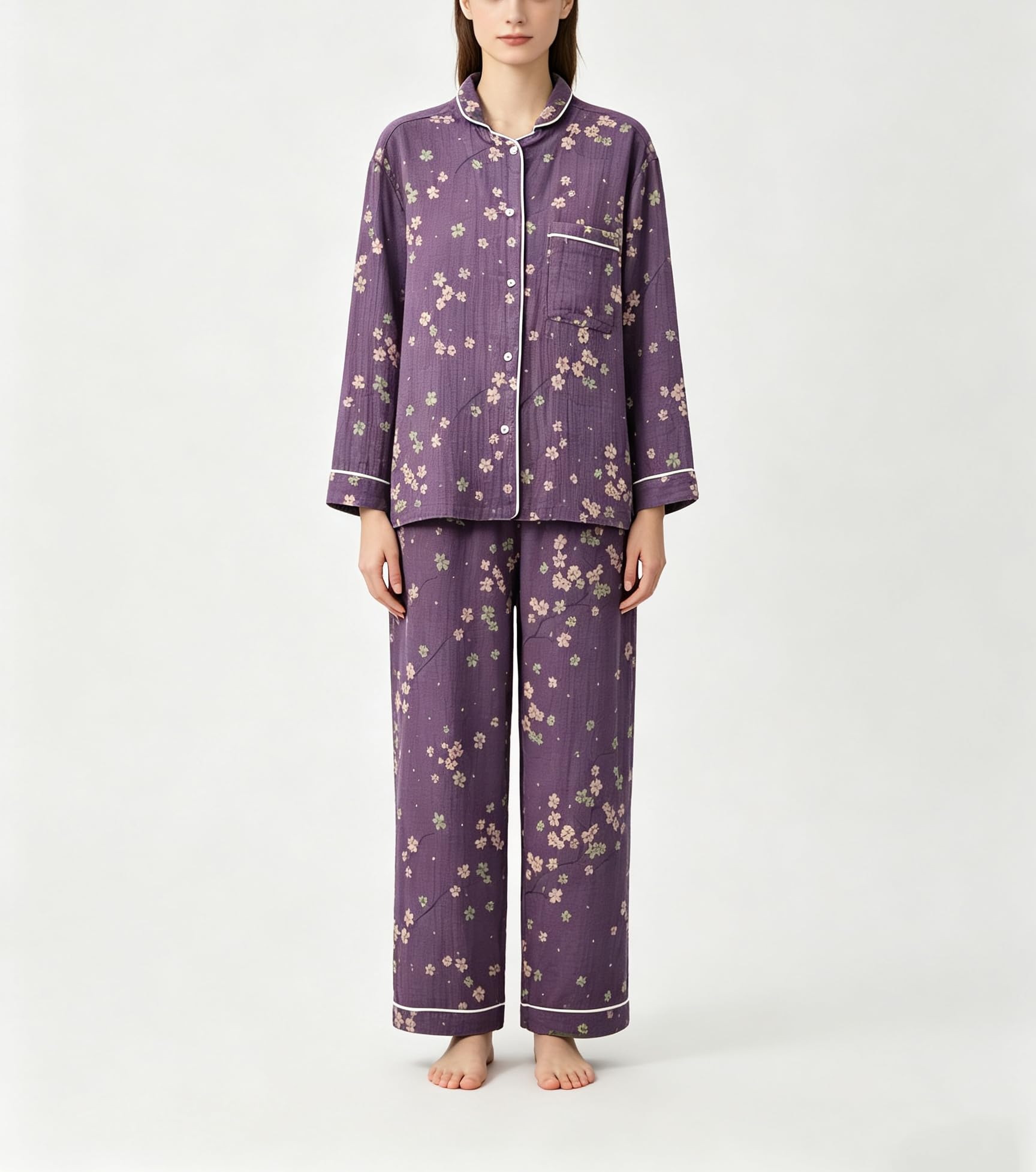 Ropa de dormir japonesa de algodón suave, kimono, Yukata, ligera, transpirable, pijama para mujer