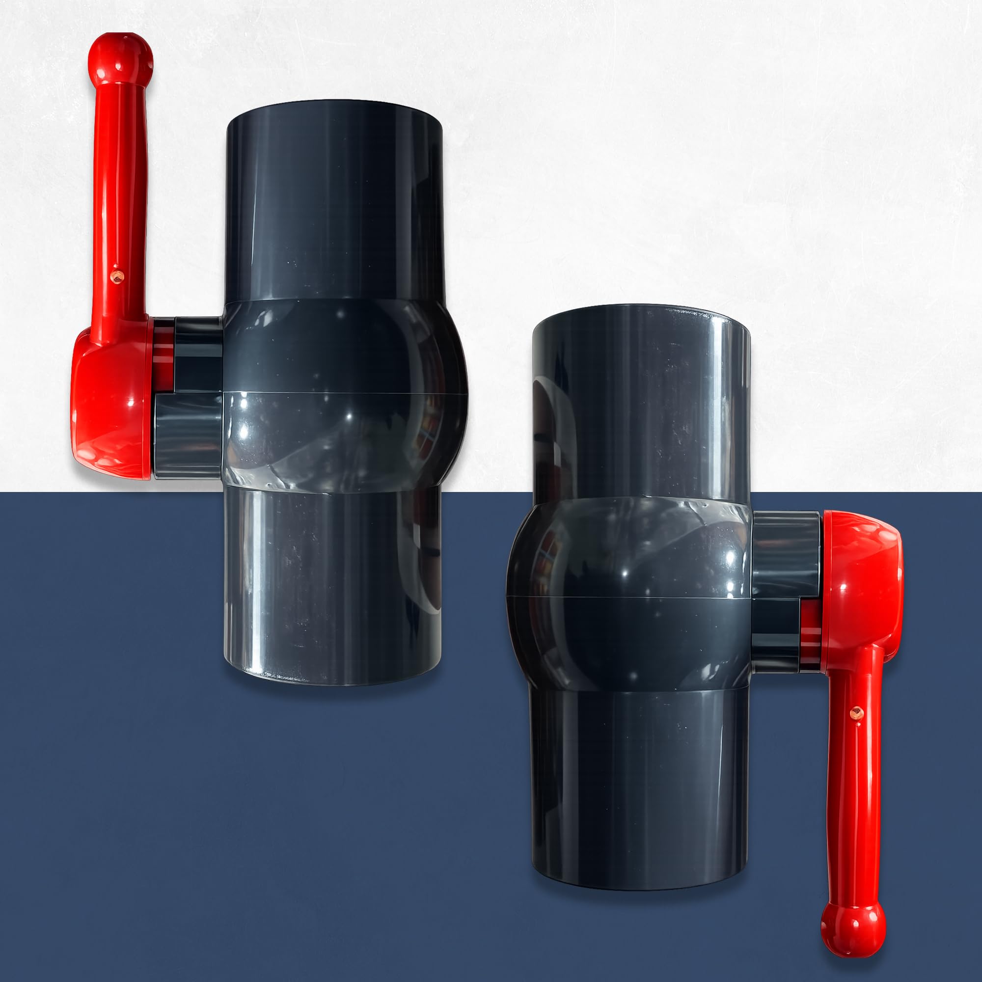 ERA - Válvula de bola compacta de 3 pulgadas, resistente SCH 80, PVC de grado industrial, puerto completo, válvula de cierre duradera para fontanería y riego
