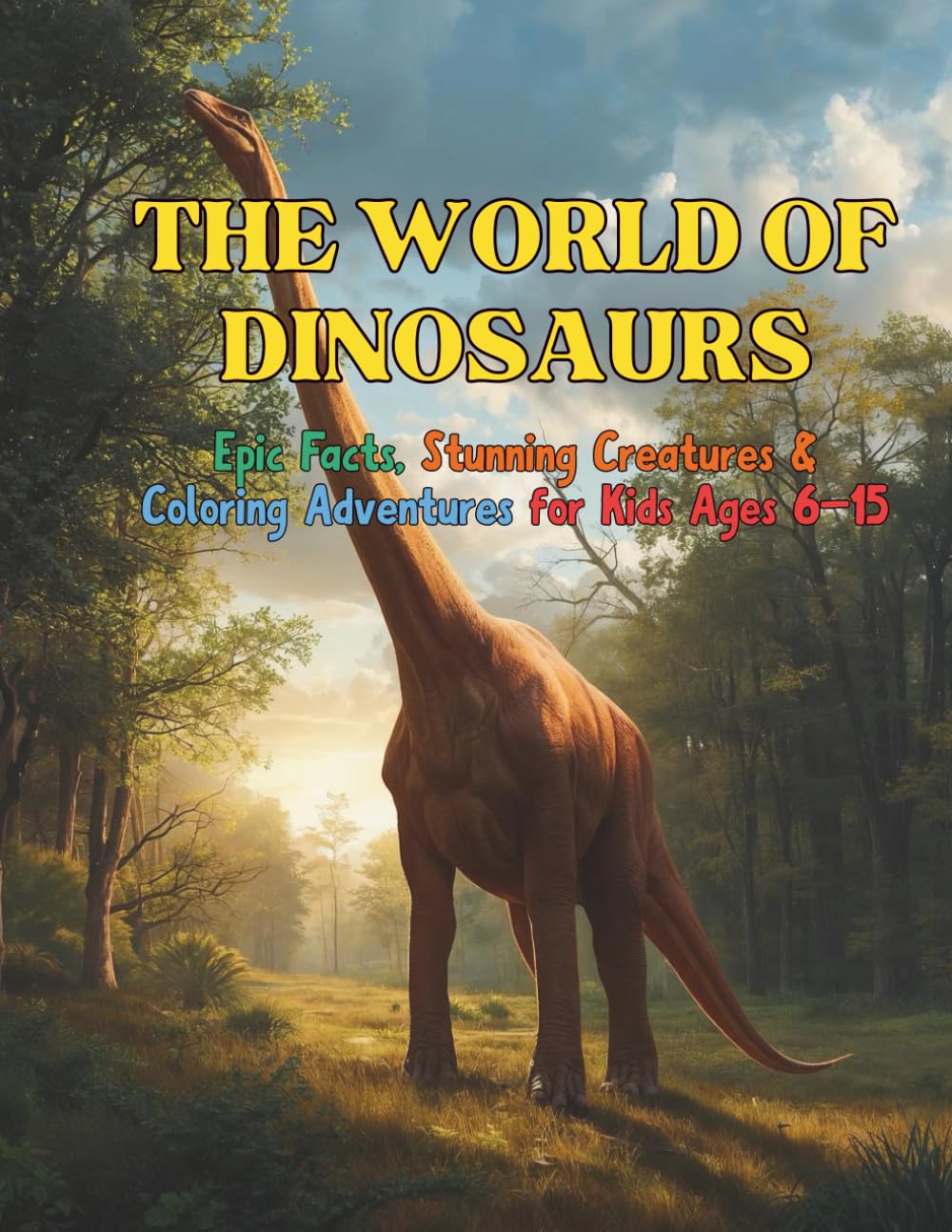 THE WORLD OF DINOSAURS: Epic Facts, Stunning Creatures & Coloring Adventures for Kids Ages 6–15