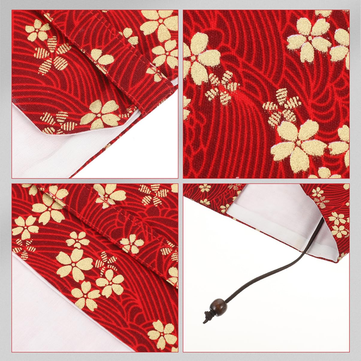 VILLCASE 5 Piezas tapa del libro funda de libro con estilo protector de libro para estudiante libros decorativos book cover estuches para libros exquisita portada de libro tela rojo