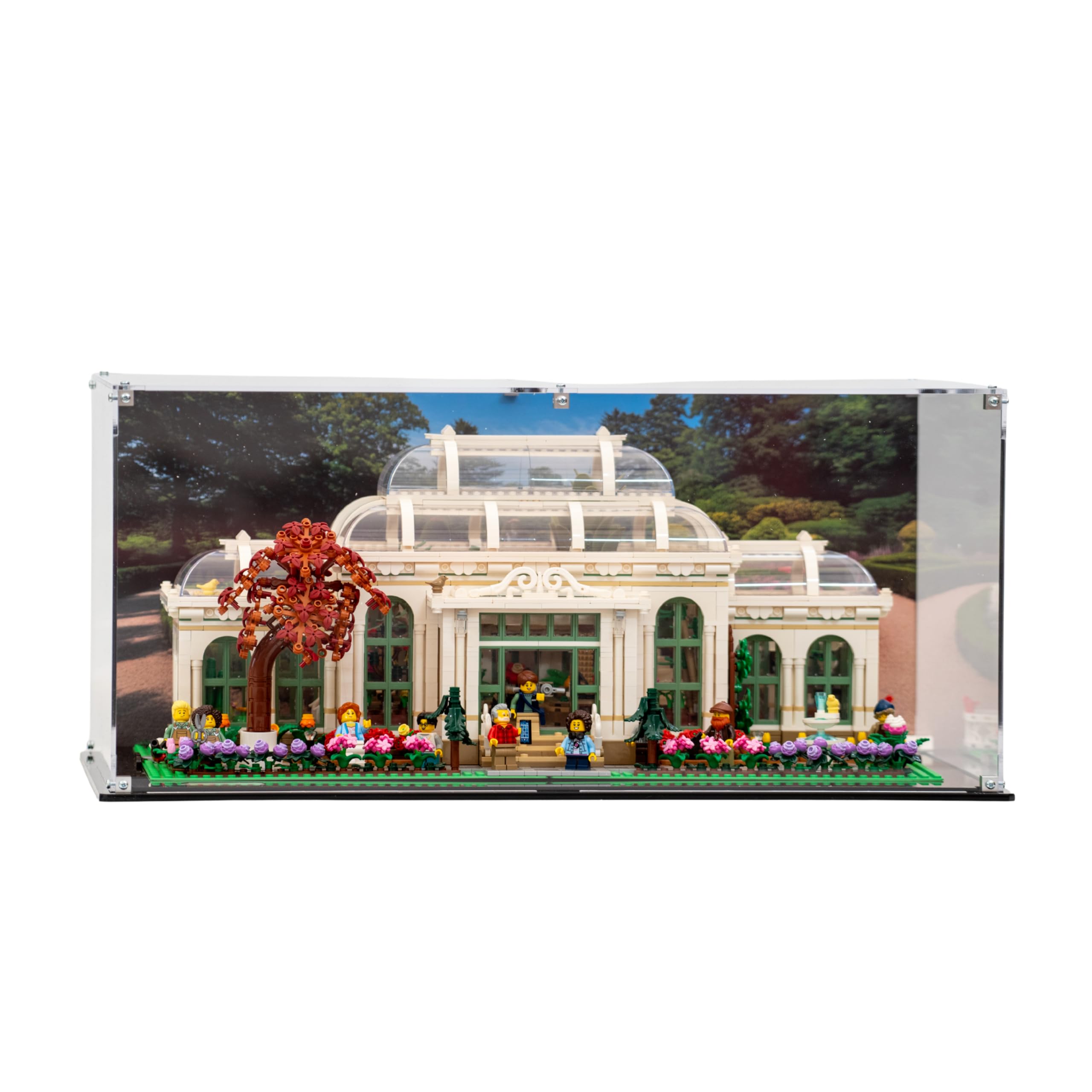 Acrylic Display Case compatible with LEGO® Ideas: The Botanical Garden (21353) (Clear Back panel)