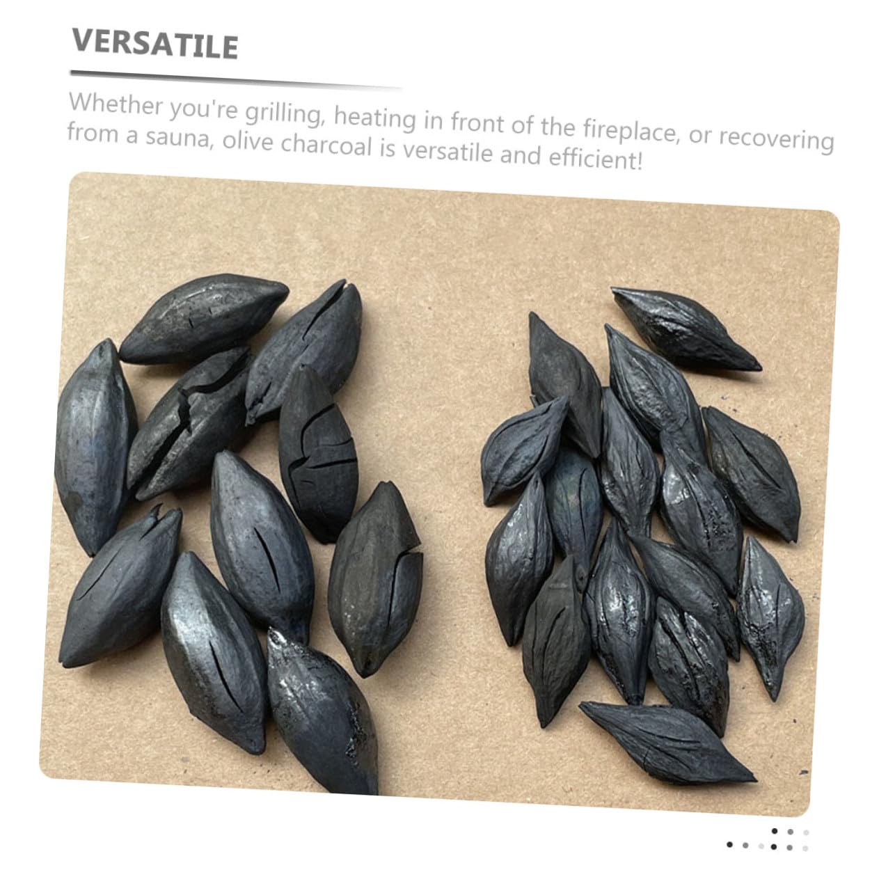 Carbone da Griglia 1 Sacchetto 500g in Legno D'olivo Nero | Uso Versatile, Semplice da Usare, per Sauna e Condizioni Meteorologiche Varie