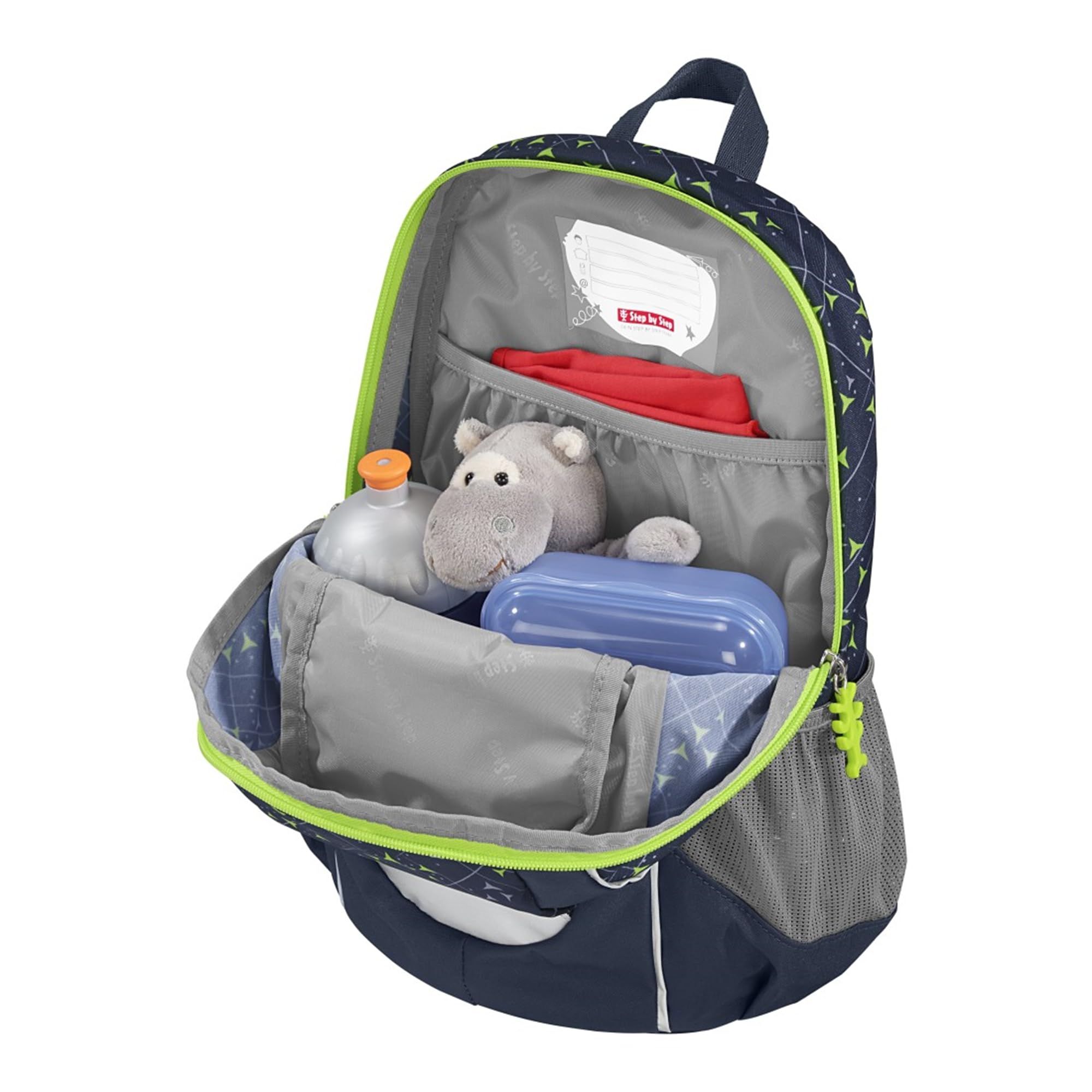 Step by Step Rucksack-Set KIGA Maxi „Little Wild Cat Chiko“, mit separatem Innenfach, ergonomisch, höhenverstellbarem Brustgurt, für Kita, Kindergarten & Freizeit, ab 3 Jahren, 10 l