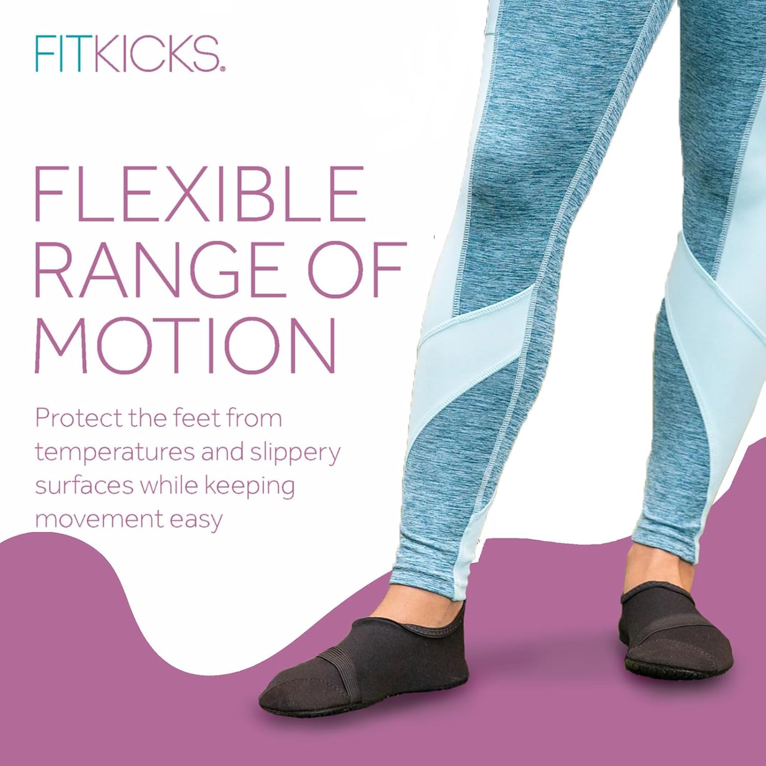 FITKICKS Original Women's Foldable Active Lifestyle Minimalist Footwear Barefoot Yoga Sporty Water Shoes