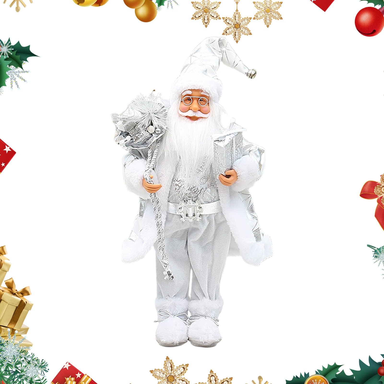 Santa Figur 45 Zentimeter Stehende Weihnachtsmann Figur