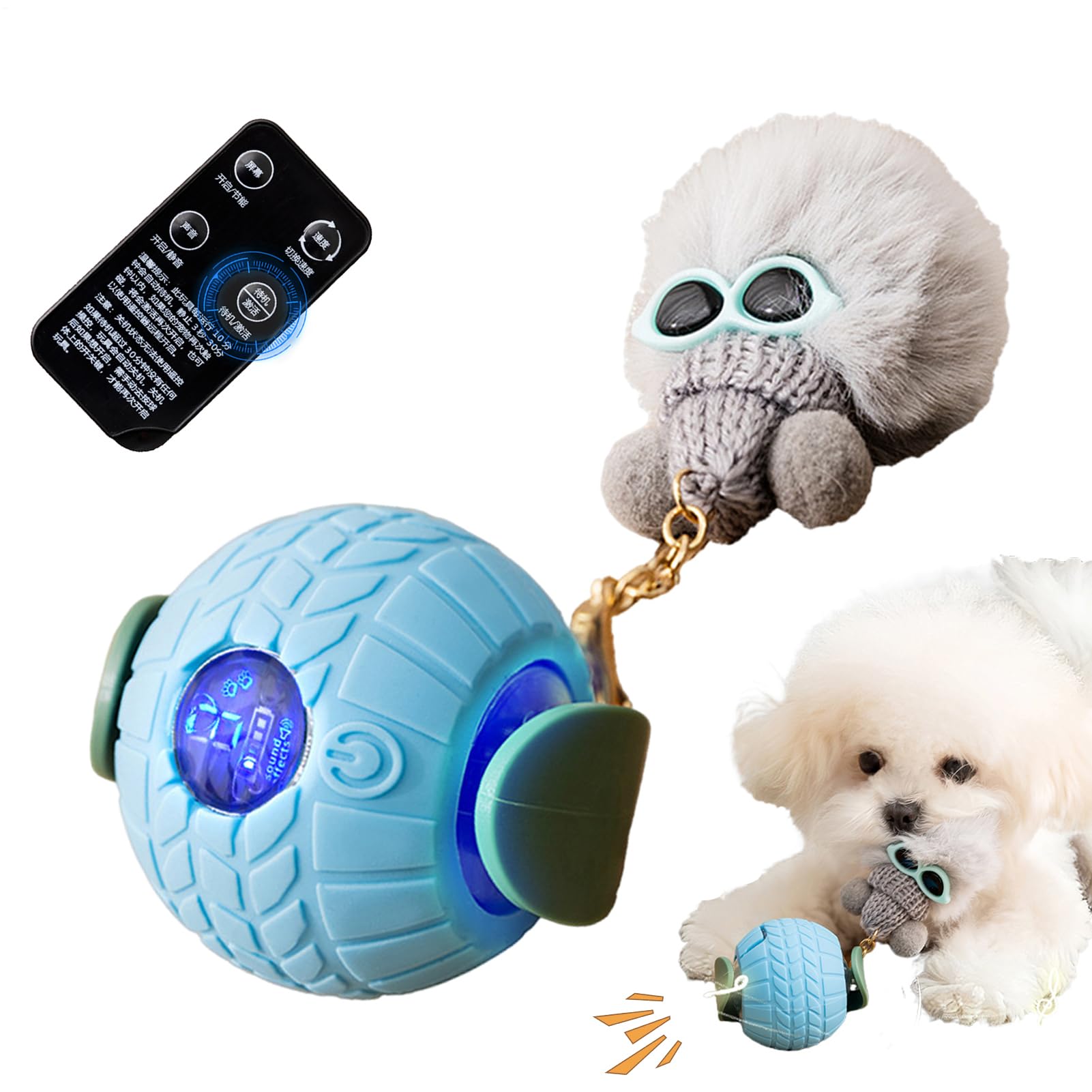 Balle interactive pour chien et chat pour les jeux d'intérieur