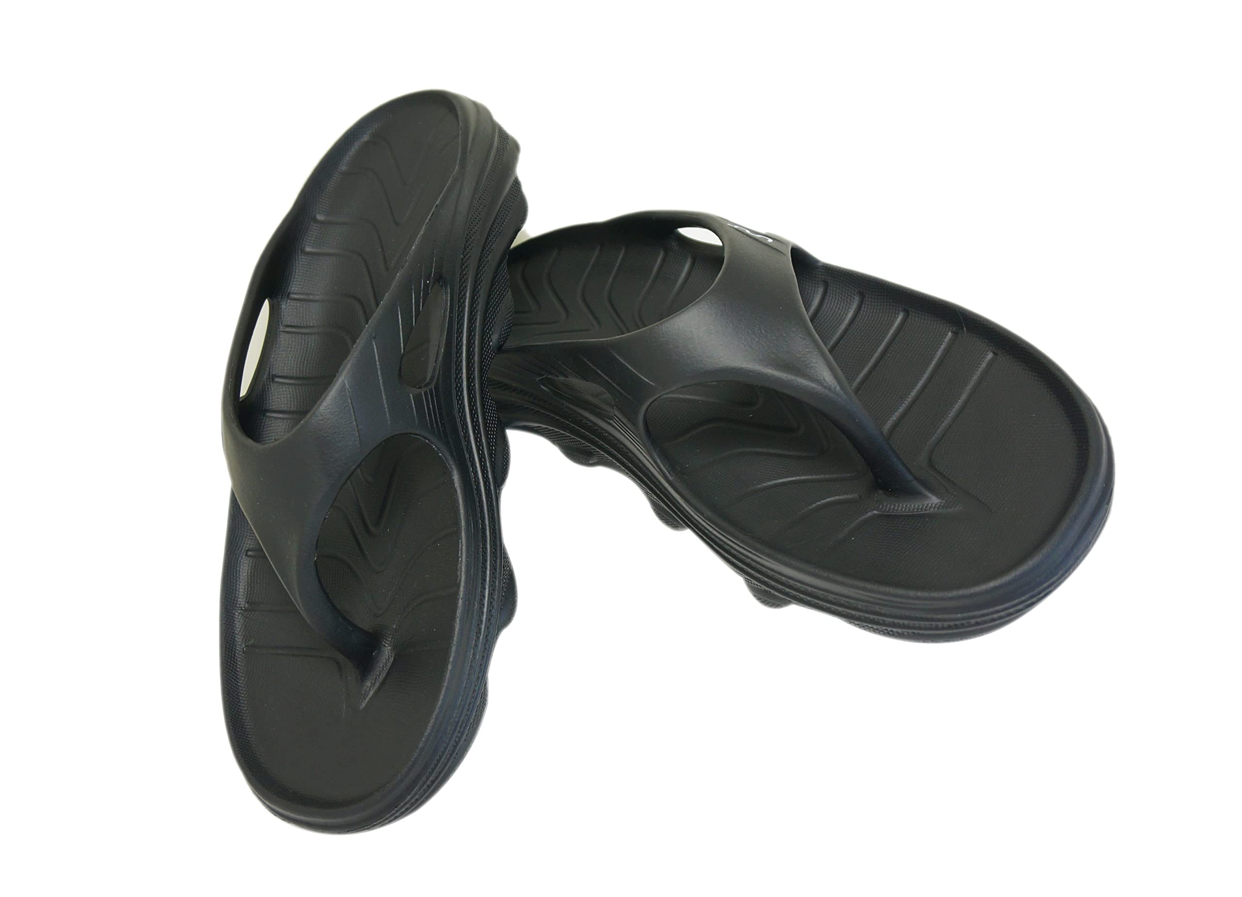 doubleu Recovery Slipper|Soft Doctor Anti-Skid Slipper for Men|Riva|Slides, Flip-Flops, Chappals (6,Black) (B0BD625B48) Amazon Price History, Amazon Price Tracker