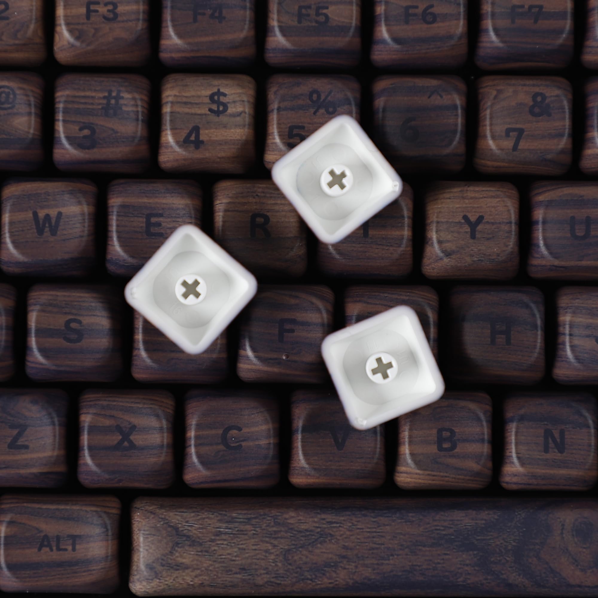 Set Di Keycap In Legno YMDK, Profilo MOA, PBT, 130 Tasti, Stampa Dye-sub, Per Tastiere Meccaniche MX (60%-108%) - 2