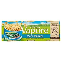 Valfrutta Ceci Italiani Cotti a Vapore, 3 x 150g