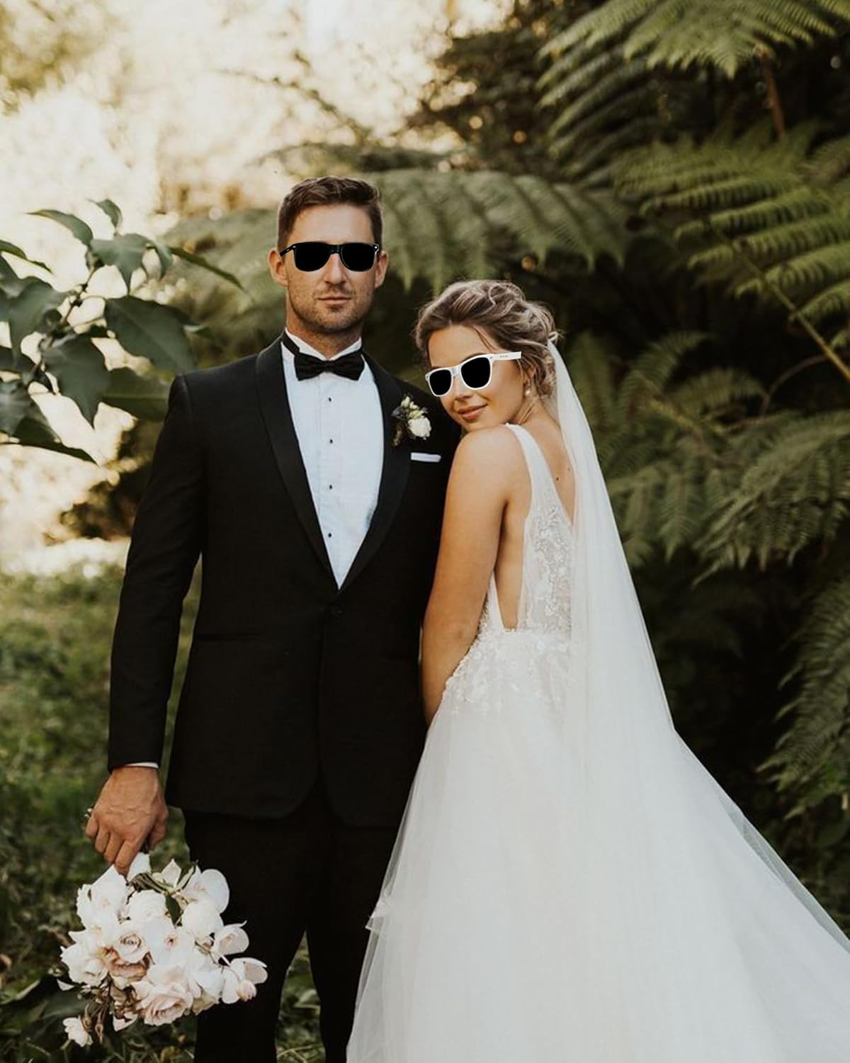 HubbyWifeyGifts Hubby and Wifey Polarized Sunglasses for Wedding – UV400 Protection, Lightweight & Stylish Couple Sunglasses